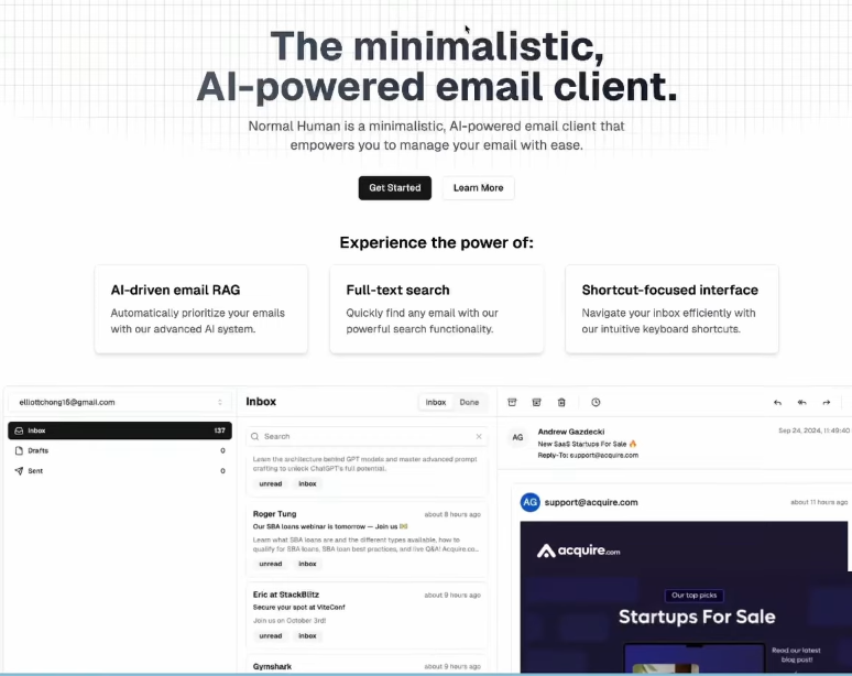IntelliMail Interface